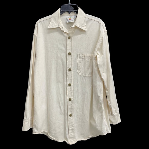RARE Apple 1996 Worldwide Sales Conference Shirt Brass Apple Logo Buttons LRG - Picture 1 of 9